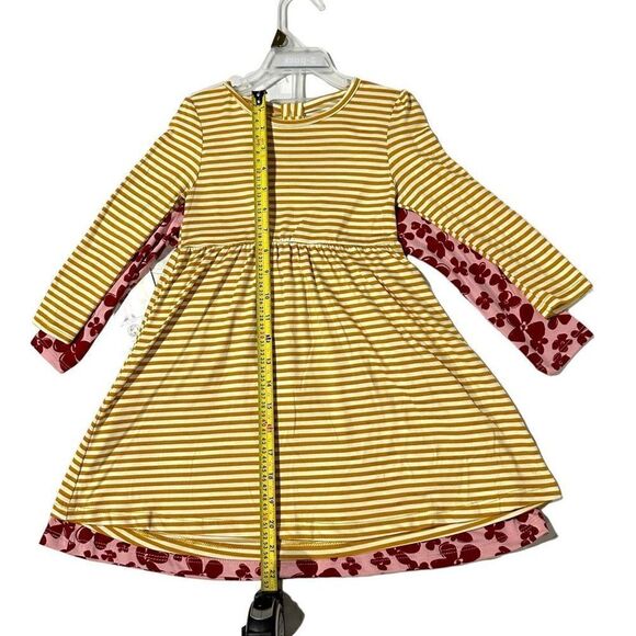 Member's Mark Girls' 2 Pack Dress Red Floral/Stripe Size 3T - Picture 14 of 15